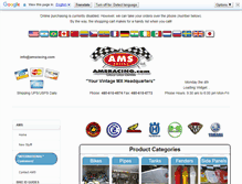 Tablet Screenshot of amsracing.com